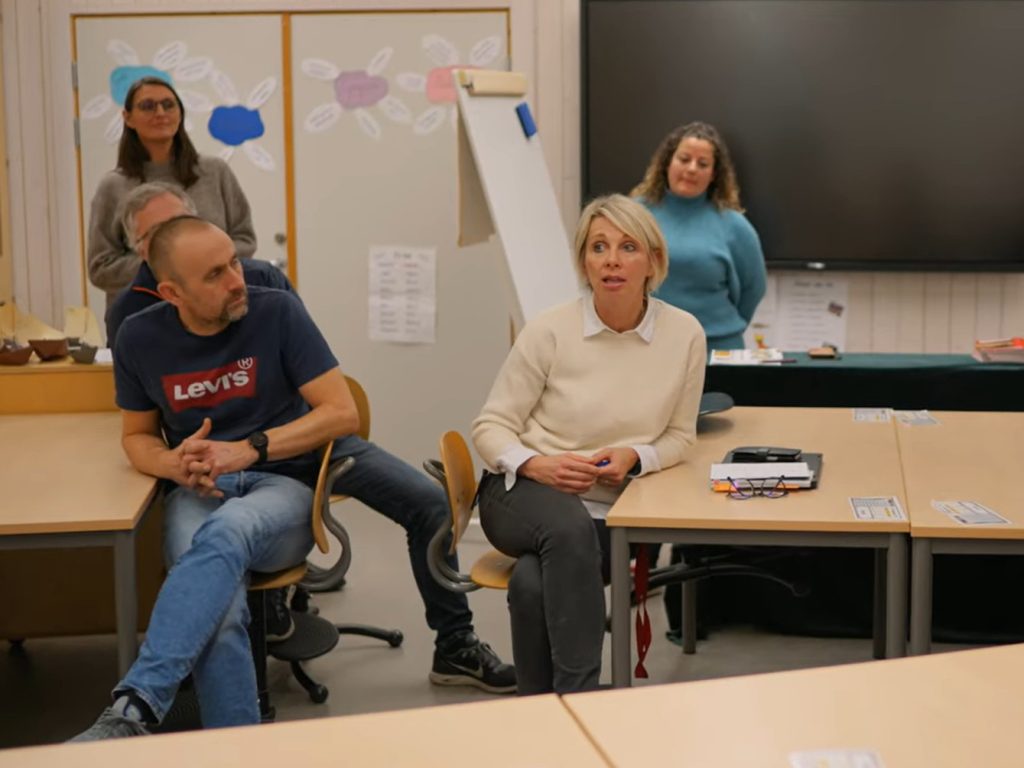 Bildet er tatt på et FAU-møte. 